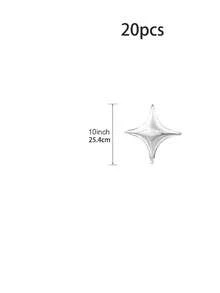 4-Pointed Silver Star Foil Balloons, 26 Inch & 10 Inch, Suitable For Wedding, Baby Shower, Birthday, New Year Party Decoration - Balloon - View 9