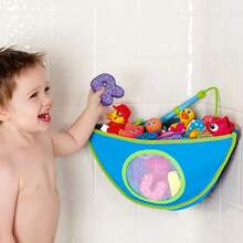 Nuevos juguetes de baño de animales bonitos para niños, almacenamiento ordenado para bebés, succión, baño, bañera, muñeca, bolsa colgante, cesta, bolsa de almacenamiento de malla, juguetes acuáticos - rosa 555 - Ver 2