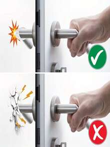 2/4pcs Silicone Door Stopper Rings - Shock Absorbing Wall Protector, Silent Door Handle Buffer, Suitable For Home And Office Use - Multicolor - View 8