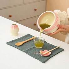 1 pieza/5pcs Juego de Té Matcha con Degradado Sakura, Incluye Tazón Matcha, Batidor Matcha, Taza Matcha, Palito para Mezclar, Cuchara de Té, Juego de Tazón de Té, Herramientas para Preparar Matcha, Herramientas para Hacer Postres y Bebidas, Caja de Regalo Estilo Japonés, Juego de Mezcla Matcha Matsudai - Multicolor - Ver 2