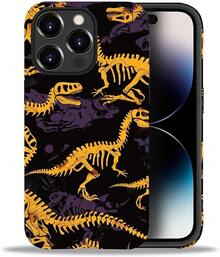 Cráneo de dinosaurio amarillo
