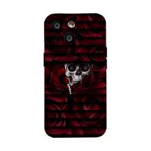 Calavera blanca rosa rojo oscuro góticofunda de teléfono Fundas compatibles con ,Apple,VIVO,OPPO,,, y Honor.Fabricadas en silicona TPU,ofrecen protección contra golpes y caídas. - Negro - Ver 2