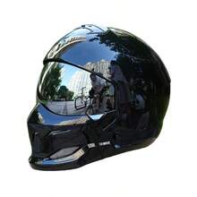 1 buah Helm Motor dengan Pelindung Wajah Flip-Up, Desain Berbentuk Kalajengking, Terbuat dari Resin ABS untuk Perlindungan Keselamatan dan Ketahanan, Cocok untuk Pria dan Wanita Sepanjang Musim, Tersedia dalam Berbagai Warna Visor Cermin, Lingkar Kepala Dapat Diatur - Helm Kalajengking Warna Solid 856 - View 18
