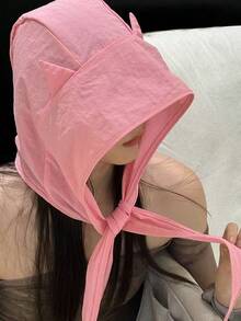 1顶女士夏季小恶魔全遮阳帽 - 速干防紫外线头套设计，带有可爱猫耳，适合上学、工作、购物和旅行 - 多款 - 查看 6