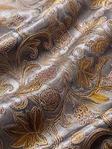 Vải Jacquard tinh tế, vải satin Jacquard hoa văn phức tạp, chất liệu mềm mại và thoải mái, bền, thanh lịch, đa năng, phù hợp cho các dự án thời trang và trang trí nhà cửa, vải Jacquard khổ lớn. - 1 - Xem 5