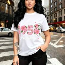 Camiseta de mujer con estampado vibrante y diseño artístico único - corte holgado y tela suave que abraza la piel, perfecta para el calor del verano mexicano - ideal para paseos por el mercado, reuniones familiares en Día de la Madre o celebraciones - Blanco - Ver 8
