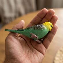 1pc Realistic Parrot Figurine Decor, Cute Bird Desktop Ornament, Home Decoration - 1PC - View 8