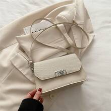 Bolso de mano moderno y versátil para mujer, estilo casual elegante con un toque de alta gama, bolso de hombro estiloso ideal para ir de compras. - Caqui - Ver 9