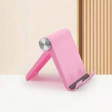 1pc Foldable Phone Holder, Adjustable Angle Desktop Cell Phone Stand, Portable Universal Bracket For Smartphone & Tablet, Lazy Watching Video Accessory - Multicolor - View 7