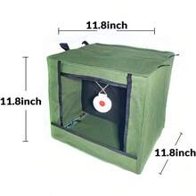 Slingshot Foldable Target Catch Box Set With 2 Bullseye Easy To Carry Hunting Shooting Practice Competitive Game Bulls Target Practice Recycle Ammo - Green - View 2