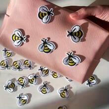 6/9/12/18/30Pcs Bee Pattern Iron-On Patches, Sewing Embroidery DIY Patches For Clothes, Shoes, Bags, Hats, Jeans Accessories, Suitable For Sewing DIY Handicrafts - Bee - View 10