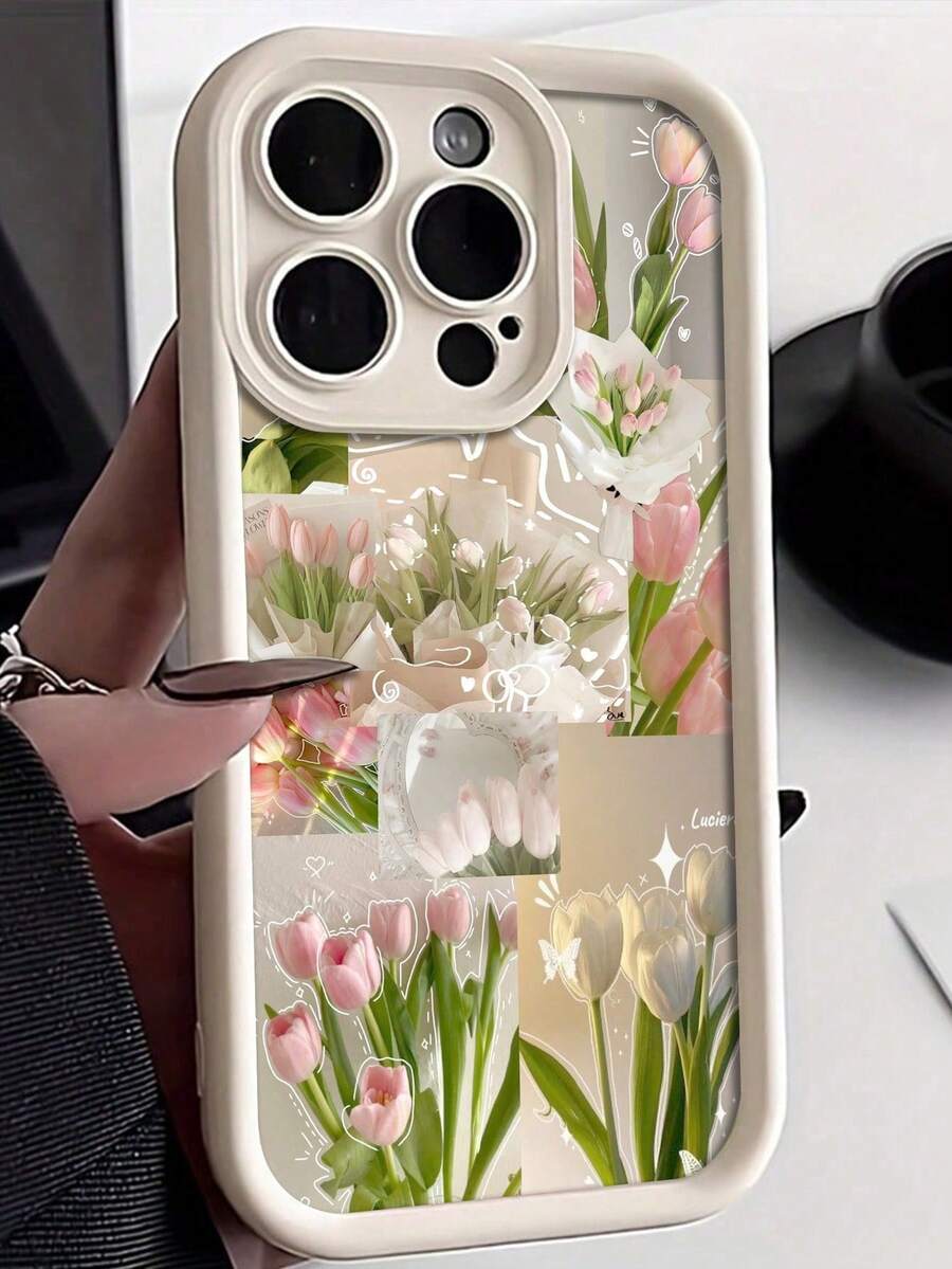 1 piezaModaTeléfonoCasoNo incluye cordón ni soporte. FlowerElementsTulipWaterDropSiliconeFlowerPhoneCaseFlowerPhoneCaseSummerSpringAppleDaisyThickSoftSiliconeFrostedAnti-dropPhoneCaseCompatibleWithiPhone15/14/13/12/XR//8,CreativeCandyColorProtectiveCoverWaterproofShockproofScratchResistant,InternationalVersion,NoTheHomeVersionSpringGift - Multicolor 2 - Ver 1