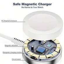 2026 高品質 USB 快充磁吸式 無線充電器，適用於 Series S10 S9 9 8 7 6 5 4 3 2 Ultra SE，便攜式手錶無線充電器 - 查看 6