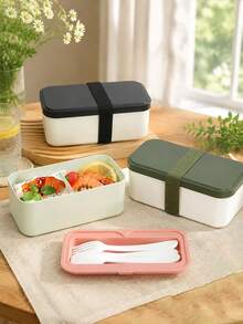 Japanese Style Compartment Bento Box, Microwave- Lunch Box With ...