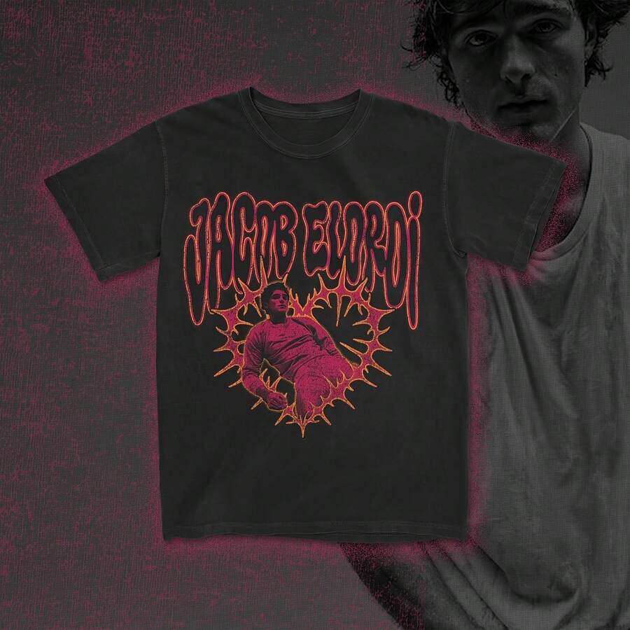 I Love Elordi Tee - Black - View 1