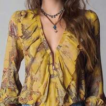 Women Blouses & Shirts - 黃色的 - 查看 1