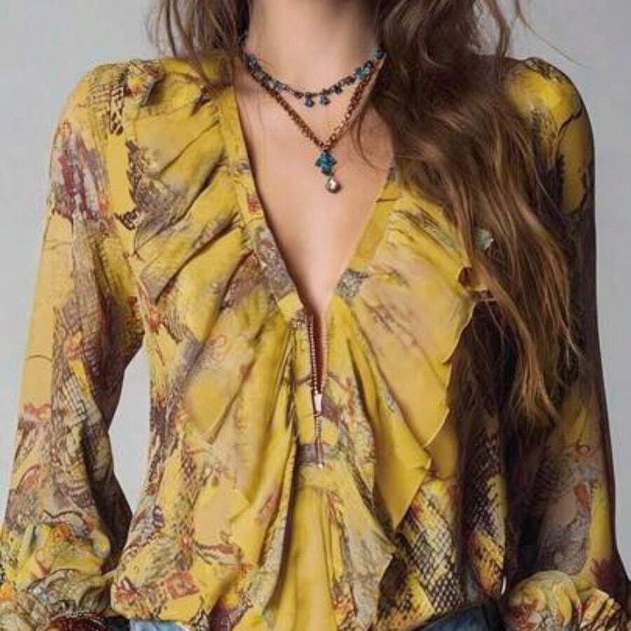 Women Blouses & Shirts - 黃色的 - 查看 1