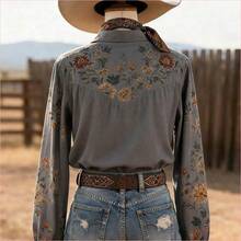 Women Blouses & Shirts - Gray - View 10