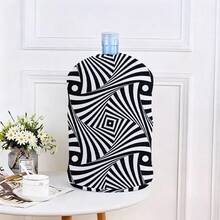 1pc Floral Pattern Water Dispenser Bottle Cover, Reusable Dust-Proof Decorative Cover For Home Water Bucket - Multicolor - View 2
