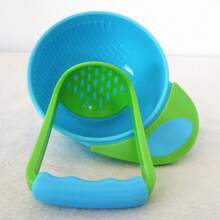 Baby Food Preparation Tool Set, Cooking And Mash Container,  Food Masher, Baby Fruit And Vegetable Cooking Container. - Blue Baby Food Mills - View 1