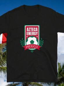 éxico - Camiseta Azteca Energy - Negro - Ver 1