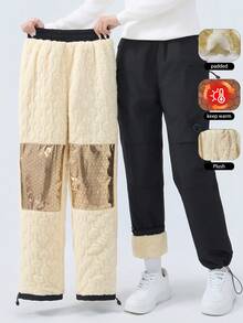 GRIM PANDA Pantalones de esquí de invierno para mujer con forro polar, térmicos, con cremallera, múltiples bolsillos, acolchados de grafeno, pantalones cargo para esquí, deportes de nieve, senderismo y actividades al aire libre - Negro - Ver 2
