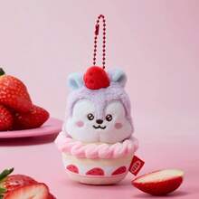 SKZOO BT21 K-POP Giocattoli di peluche carini a tema cartoni animati e anime Serie STRAWBERRY festa, ciondoli per borse, regali per fan ARMY, regali di compleanno, regali per coppie - Multicolore - Visualizzare 4