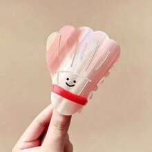 1pc Energetic Smiling Face Ping Pong Paddle Badminton Tennis Funny Hair Claw Clip, Girly Versatile Personalized Hair Claw, Creative Back Of Head Bun Hair Clip, Back To School Gift - Multicolor D - View 9