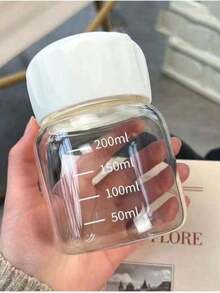 1個時尚迷你玻璃杯，輕巧便攜咖啡牛奶杯，加厚耐用設計，適用於居家辦公桌、下午茶日常飲用及賓客接待，實用日常配件與通用節日禮物，水瓶 - 彩色 - 查看 4