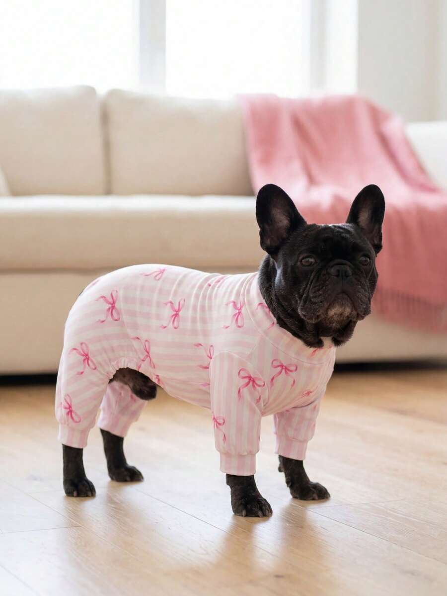 Dog Summer Shedding Hair Control Pajamas - Breathable High Stretch Full Coverage Pet Rompers, Summer Anti Licking & Bug Protective Jumpsuit For Medium Large Dogs, All Over Printing Dog Clothes - Multicolor - View 1