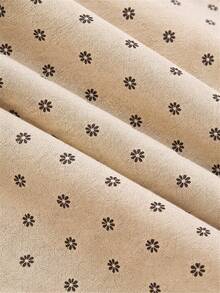 1 mảnh vải pha polyester họa tiết hoa màu nâu, thích hợp để may chăn, may vá thủ công, làm vỏ bọc ghế sofa, rèm cửa, túi xách, gối, bọc đồ nội thất - Chỉ giặt tay, cắt theo kích thước yêu cầu. - Nhiều màu - Xem 7