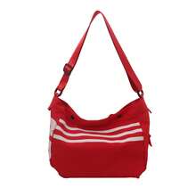 Bolso de Cuero Genuino para Mujer, Elegante Bolso de Mano y de Hombro para Oficina, Citas y Fiestas. Nuevo Estilo Japonés 2026, Casual, de Nailon, Gran Capacidad, Moderno, Simple, Deportivo, a la Moda, Bolso Bandolera para Mujer. - Caqui - Ver 7