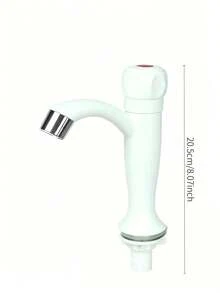 1 Piece Faucet Delivers Soft Splash-Proof Water Flow. It Features Easy Single-Handle Temperature Control, Clear Hot And Cold Marks, Integrated Corrosion-Resistant Structure, And Fits Various Basins. - Multiple Specifications - View 8