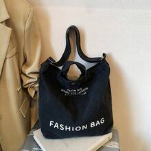 Bolso de mano moderno y versátil para mujer, estilo casual elegante con un toque de alta gama, bolso de hombro estiloso ideal para salir de compras, nuevo bolso de mezclilla para hombre, bolso cruzado, bolso de mano, bolso de hombro, mochila de gran capacidad, bolso de hombro moderno y artístico para estudiantes. - Azul oscuro con colgante - Ver 8