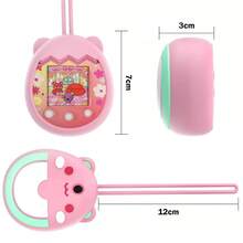 Silicone Protective Case For Tama/Gotchi Pix Electronic Pet, Cartoon Electronic Pet Game Console Protective Cover (Protective Case Only, Electronic Pet Console Not Included) - Multicolor - View 4