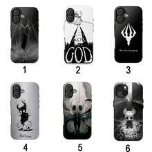 Funda para teléfono Holl0ow Knight para iPhone, accesorios para teléfono, funda para gamer, funda de moda, regalo perfecto para ella o él, compatible con iPhone 17-11 Pro Max/Plus. - Negro - Ver 1