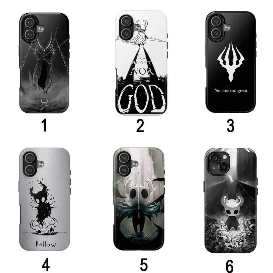 Funda para teléfono Holl0ow Knight para iPhone, accesorios para teléfono, funda para gamer, funda de moda, regalo perfecto para ella o él, compatible con iPhone 17-11 Pro Max/Plus. - Negro - Ver 1