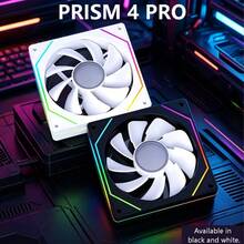 Prism 4 Pro 電腦機殼散熱風扇 12cm ARGB 無限鏡面 銅軸 低噪音運作風扇 - 查看 2