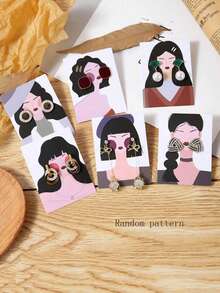 10/20/40/60/80/100pcs Jewelry Display Paper Card For Earrings, Necklaces, Random Pattern - Multicolor - View 10