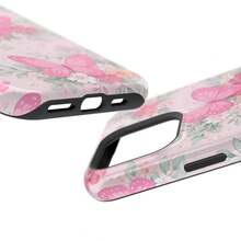 24h Shipping From DE Apple 17 16 15Pro Max PlusPink Butterfly Flower Phone Case |   Magnetic Shockproof Case 23 24 25 26 - 白色 - 查看 5