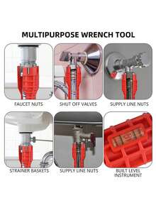 Multi-Functional Sink Faucet Installation And Repair Wrenches, 8 In 1 / 14 In 1, Designed For Non-Slip Use In Bathrooms And Kitchens, Essential Plumbing Tools - A - View 11