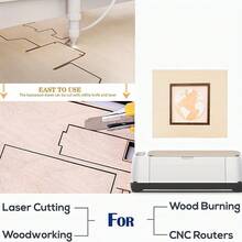 Wooden Blank Boards, 12X12 Inches, Blank Wooden Square Slices, Suitable For Woodworking, Laser Processing, Heat Engraving, Model Making, Gifts, Decoration, Painting, Dyeing And Project Wood Board Supplies, Model Handicrafts - A - View 7