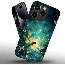 Case For IPhone 16 Pro, Colorful Pineapple Design, Liquid Silicone Case, Impact Resistant, Anti-Scratch, Shockproof - 藍蝴蝶蜻蜓 - 查看 3