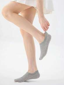 1/5/10/20 pares de calcetines invisibles minimalistas para mujer, material de malla suave y transpirable, absorción de humedad, diseño elegante de corte bajo, adecuado para mocasines, zapatillas y zapatos planos, cómodo para uso diario, regalo ideal para ocasiones especiales - Multicolor - Ver 5