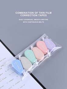 6pcs New Creative Portable Mini Correction Belt Morandi Color Correction Belt Set 6 Piece Set Student Correction Belt Stationery - Sets - View 10