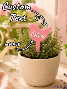 Etiquetas de plantas personalizadas impresas en 3D: ¡Personaliza tu texto directamente en la etiqueta! Estos marcadores de jardín resistentes a la intemperie son excelentes identificadores de plantas, disponibles en una variedad de colores y estilos. - Multicolor - Ver 3