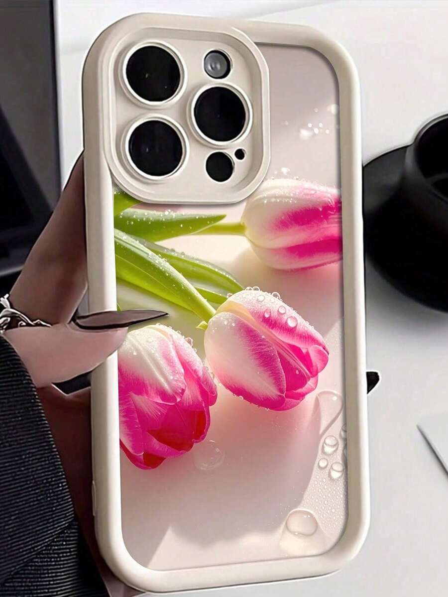 1 Piece Fashion Phone Case Does Not Include Lanyard Or Holder. FlowerElementsTulipWaterDropSiliconeFlowerPhoneCaseFlowerPhoneCaseSummerSpringAppleDaisyThickSoftSiliconeFrostedAnti-DropPhoneCaseCompatibleWi ThiPhone15/14/13/12/XR//8,CreativeCandyColorProtectiveCoverWaterproofShockproofScratchResistant,InternationalVersion,NoTheHomeVersionSpringGift - 多色 3 - 查看 1
