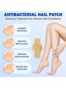21pcs High-Quality Gentle Moisturizing Nail Repair Stickers, Breathable Waterproof Nail Strengthening Care Stickers, Suitable For Home Manicure And Daily Nail & Foot Health - Multicolor - View 11