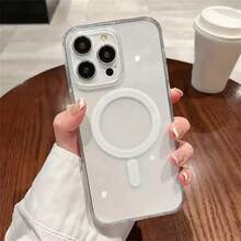 透明软胶磁吸充电保护壳，适用于磁吸充电，防震超薄，兼容苹果/ - 無色 - 查看 2