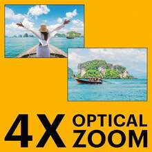 Kodak Waterproof Digital Camera 16MP 1080p Video With 4X Optical Zoom Shockproof And Dustproof Compact Travel Camera Yellow - View 6